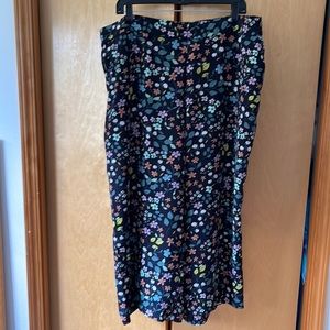EUC Loft Plus Wide Leg Print Crop Sz 18